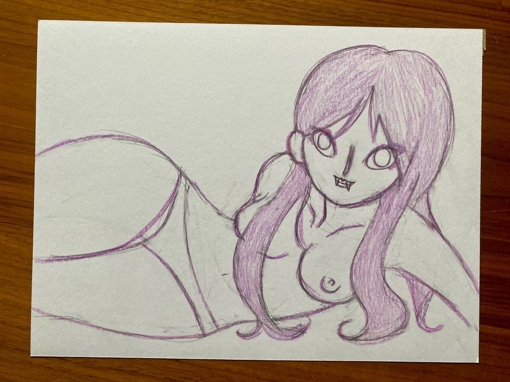 MY PRETTY VAMPIRE study sketch