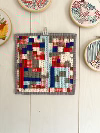 Image 1 of One More Cup of Coffee - hand sewn wall quilt 