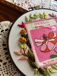 Image 3 of 6” Seeds of Free Time hoop art