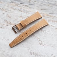 Image 3 of Corfam Style Chevre Strap In Honey