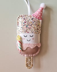 Image 2 of Birthday Cake Keyring or Hanging Decoration
