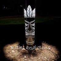 Image 4 of Garden Column - Rolled Garden Pillar - Tiki Man