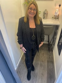 RHEINSTONE EMBELLISHED BLAZER