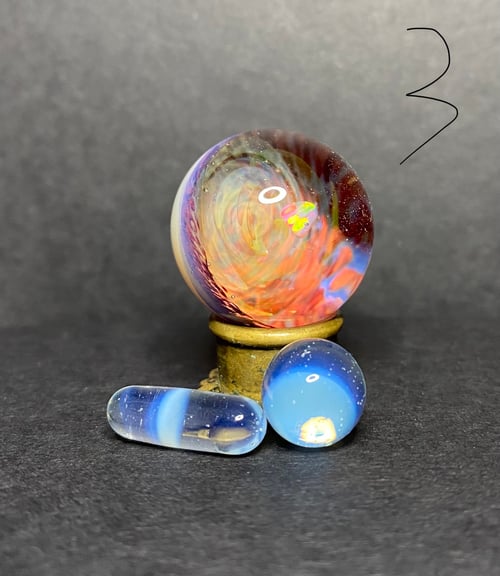 Image of Fumed vortex slurper w/ opal