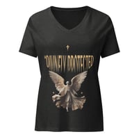 Image 18 of Women’s relaxed DIVINELY PROTECTED v-neck t-shirt