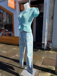 Image 1 of Moschino floral straight jeans 12