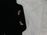 Image 1 of Diamond butterflies rose gold 925