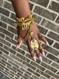 Image 2 of Olajide Meji // Brass Charmed Bracelet 