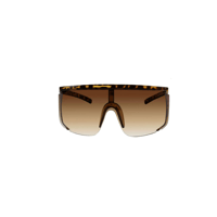 Tortoiseshell Oversized Wrap Around Sunglasses