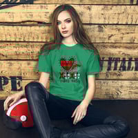 Image 2 of Valentine's Day Plaid Heart t-shirt