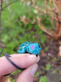Image 6 of Silver Aqua Baby Sea Turtle Pendant