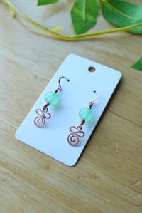 Image 3 of Copper + Green Aventurine Earrings