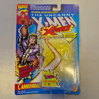 Image 4 of Vintage ToyBiz Uncanny X-Men X-Force Cannonball Action Figure – Loose with Backing Card