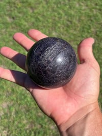 Image 12 of Charoite Aegirine & Pyrite 7cm Sphere I Siberia Russia #2877