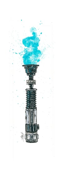 Image 3 of Lightsaber Selection 1 - Obi Wan / Vader Art Prints