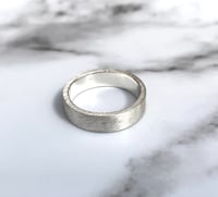 Image 5 of Chunky Matt Handmade Sterling Silver Wedding Ring 