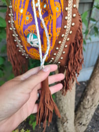 Image 6 of Evie Bag - Brown and purple dets