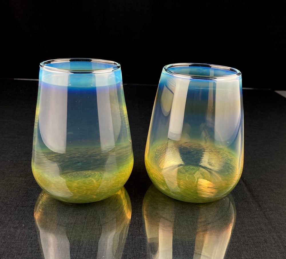 Image of Frit Tumbler - Amazon Lagoon set no.1