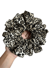 Image 1 of Handmade Leopard Scrunchie