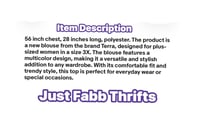 Image 4 of New 3X Terra & Sky Top #767*8