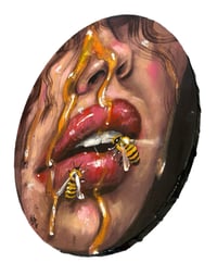 Image 2 of “MY SWEET HONEYBEE” ORIGINAL PAINTING BY NIKITA ROSALIND 12”x9”