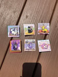 Image 2 of Black Nickel Rooftop Kitties Set + Singles