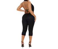 Image 2 of Lace Cowl Neck Jumpsuit 