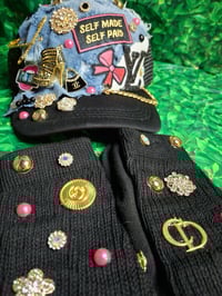 Image 1 of Black junk hat and socks 