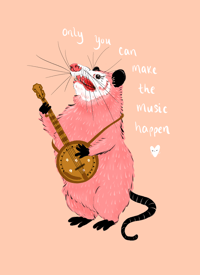 Only you can make the music happen 