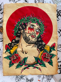 12.5x16 Jesus original painting by Matt Glavin