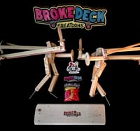 Image 4 of  Gen 1 Original Block’em Pop’em WoodBots with weapon set of 2