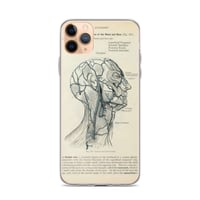 Image 2 of Antique Bookpage Detailed Anatomical Illustration Human Head Clear Case for iPhone®