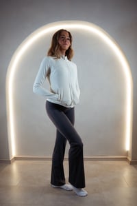 Image 5 of UPerform Legacy Flare Leggings-  Grey 