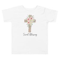 Image 1 of Toddler girls Short Sleeve Tee (Sweet blessings!)