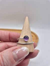 Image 3 of Amethyst Adjustable Ring 