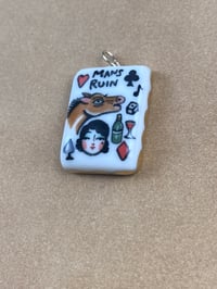 Image 5 of Mans Ruin pendants - gold and platinum lustre options 