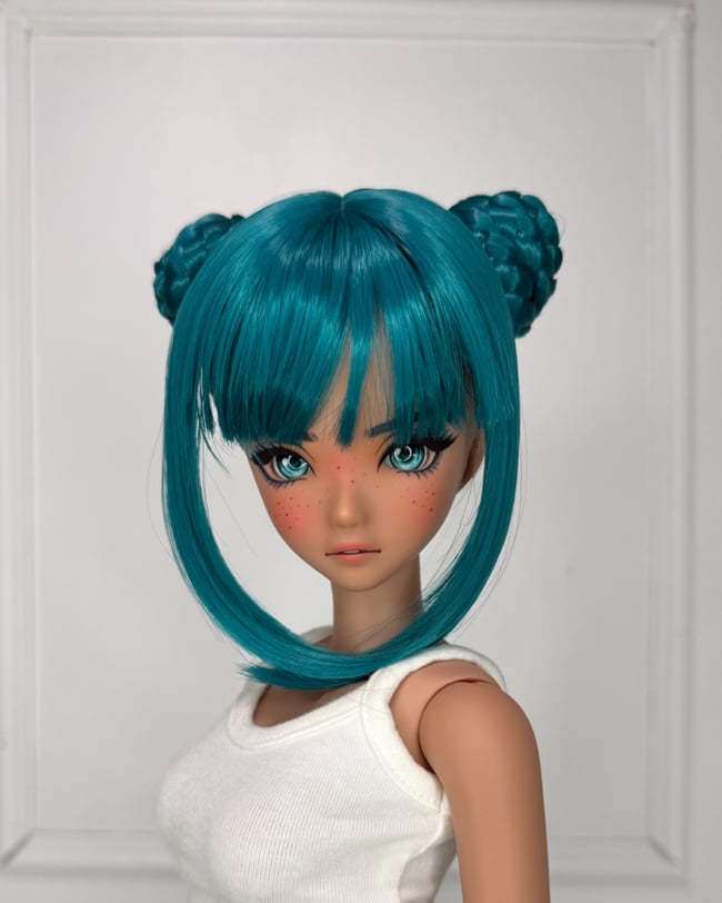 Teal Space Buns