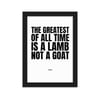 "The Greatest" Framed matte paper poster copy copy