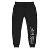 Script white logo Unisex fleece sweatpants