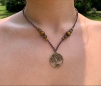 Image 1 of Tree of life beaded necklace 