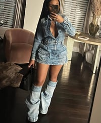 Image 2 of That girl denim dress