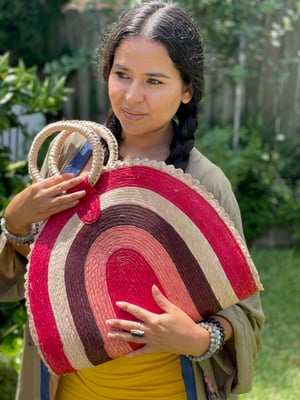 Image of Pink Mexican Puebla Purse 