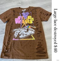 Large Starwars brown lace destroyed 