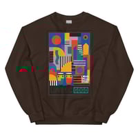 Image 3 of LOVEDCGOGO "ART DECO" Unisex Sweatshirt (see color options)
