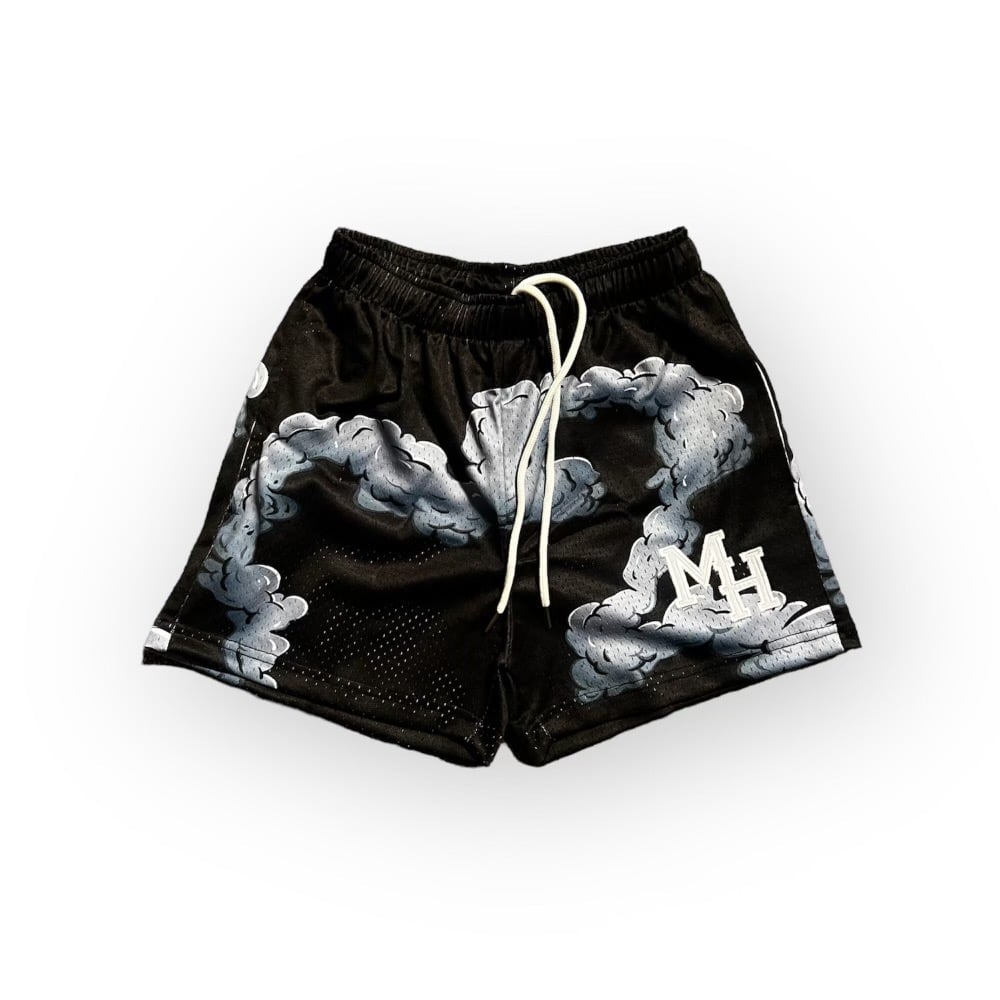 Image of Womens Black/Grey Smoke Shorts