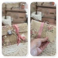 Image 8 of vintage lace pouch and snippet book