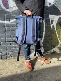 Image of Navy Strolltop backpack