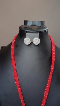 Image 6 of Looza Long American Diamond Hydrocrystal Necklace Set