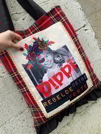 Image 4 of Bolsiña feita a man. Pippi cadros. Deseño exclusivo!