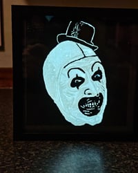 Image 1 of Art the clown 6x6 inch carvicture 